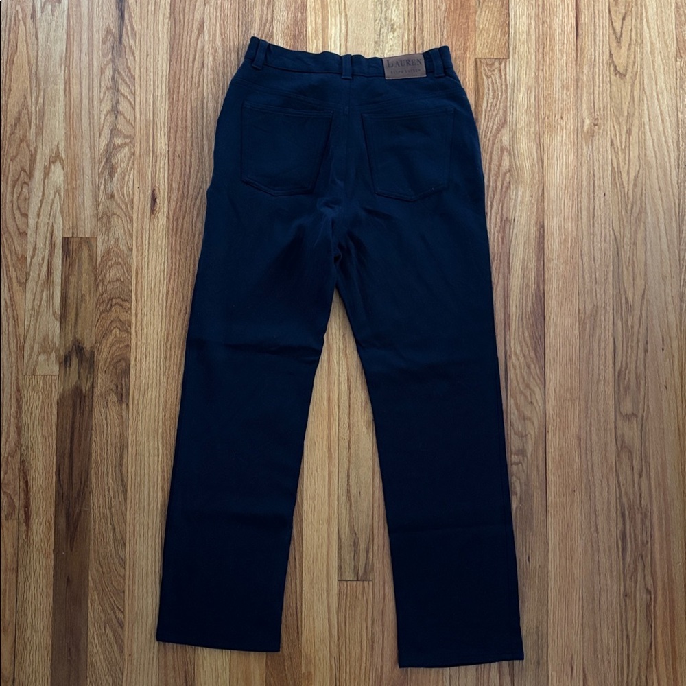 Lauren by Ralph Lauren Navy Wool-Blend Pants Women’s Sz 8 Straight Leg - Picture 5 of 5